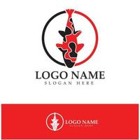 koi vissen logo pictogram illustratie vector ontwerpsjabloon