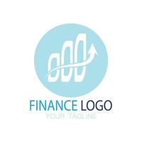 zakelijke financiën en marketing logo vector illustratie sjabloon pictogram ontwerp financiële boekhouding logo met moderne vector concept