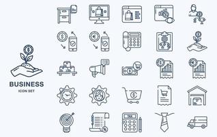 zakelijke en financiële vector icon set