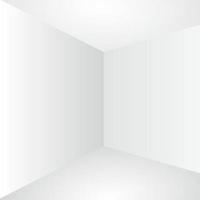 lege perfective witte muur hoek vectorillustratie vector