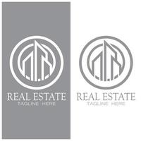onroerend goed bedrijfslogo pictogram illustratie sjabloon, gebouw, vastgoedontwikkeling en bouw logo vector