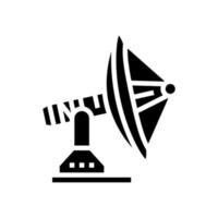 station telecommunicatie glyph pictogram vectorillustratie vector