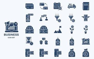 zakelijke en financiële vector icon set