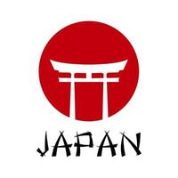torii japan traditionele poort vectorillustratie vector