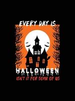 Halloween horror vintage t-shirtontwerp, enge afdruksjabloon vectorafbeeldingen, hoogwaardige typografie illustratie shirtontwerp vector