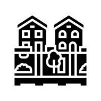 huis tuinieren glyph pictogram vectorillustratie vector