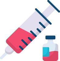 vaccin, injectiepictogram, pictogram voor gezondheidszorg en medisch. vector