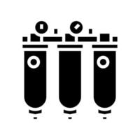 luchtzuiveringssysteem glyph pictogram vectorillustratie vector