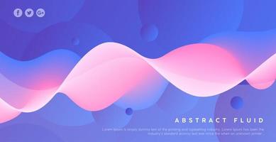 abstracte roze en paarse vloeistof effect golf achtergrond vector