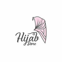 hijab-logo vector. hijab vector grafisch ontwerp.