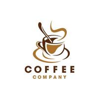 koffie logo vector ontwerpsjabloon.