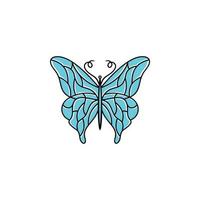 vlinder logo ontwerp vector sjabloon