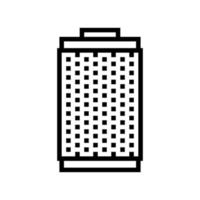 filter rook lijn pictogram vectorillustratie vector