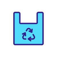 plastic recycling pictogram vector overzicht illustratie