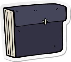 sticker van een cartoon zakelijke bestanden vector