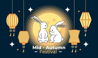 mid herfst festival viering illustratie vector