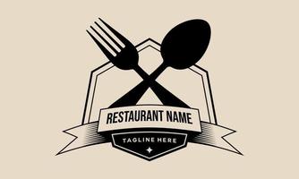 restaurant logo ontwerp sjabloon vector