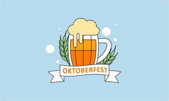 realistische oktoberfest bierfestival achtergrond kan worden gebruikt voor postersjabloon vector