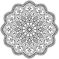 bloemen decoratieve mandala. vector