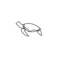 schildpad pictogram vector illustratie sjabloonontwerp