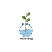 hydrocultuur logo vector illustratie sjabloonontwerp