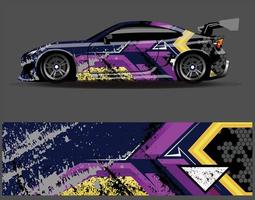 auto wrap sticker graphics. abstracte adelaarsstreep grunge race- en sportachtergrond voor racekleuren of dagelijks gebruik auto vinyl sticker vector