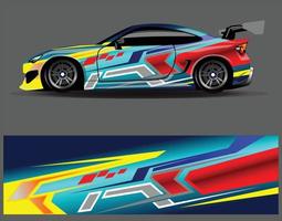 auto wrap sticker vinyl sticker ontwerpen concept. auto-ontwerp geometrische streep tijger achtergrond voor wrap voertuigen raceauto's bestelwagens en livery vector