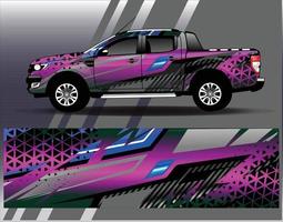 auto wrap ontwerp vector. grafische abstracte streep racen achtergrond kit ontwerpen voor wrap voertuig race auto rally avontuur en livery vector