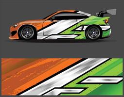 auto wrap sticker graphics. abstracte adelaarsstreep grunge race- en sportachtergrond voor racekleuren of dagelijks gebruik auto vinyl sticker vector