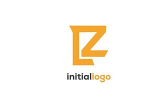 alfabet letters initialen monogram logo lz, zl, l en z vector