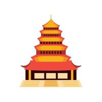 chinese pagode icoon vector