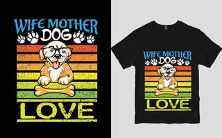 honden t-shirt ontwerp vector