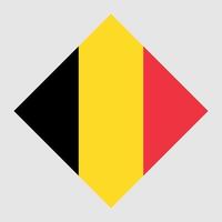 belgische vlag, officiële kleuren. vectorillustratie. vector