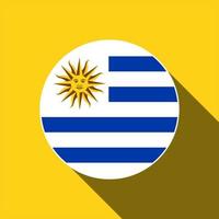 land uruguay. vlag van uruguay. vectorillustratie. vector