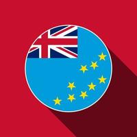 land tuvalu. Tuvalu vlag. vectorillustratie. vector