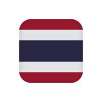 vlag van thailand, officiële kleuren. vectorillustratie. vector