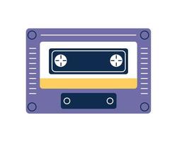 retro cassette muziek vector