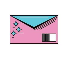 e-mail envelop retro vector