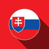 land Slowakije. vlag van Slowakije. vectorillustratie. vector