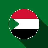 land Soedan. vlag van soedan. vectorillustratie. vector