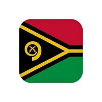 vanuatu vlag, officiële kleuren. vectorillustratie. vector