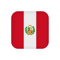 Peru vlag, officiële kleuren. vectorillustratie. vector