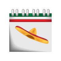 cinco de mayo kalender vector