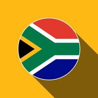 land Zuid-Afrika. vlag van zuid afrika. vectorillustratie. vector