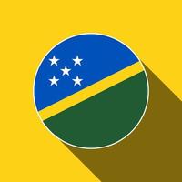 land Salomonseilanden. vlag van de Salomonseilanden. vectorillustratie. vector