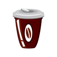 afhaalkoffie kopje vector