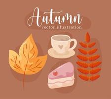 set van de herfst vector