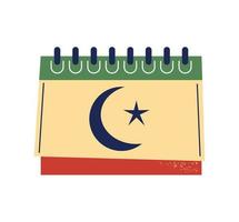 islamitisch kalenderpictogram vector