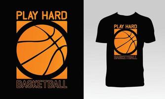 basketbal vector t-shirt ontwerp