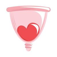 menstruatiecup pictogram vector